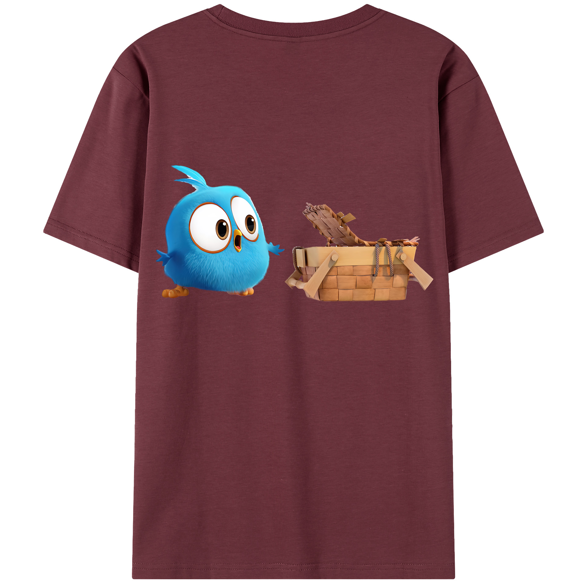 （画像用） Angry Birds アングリーバード 綿100％半袖Tシャツ（背面プリント）